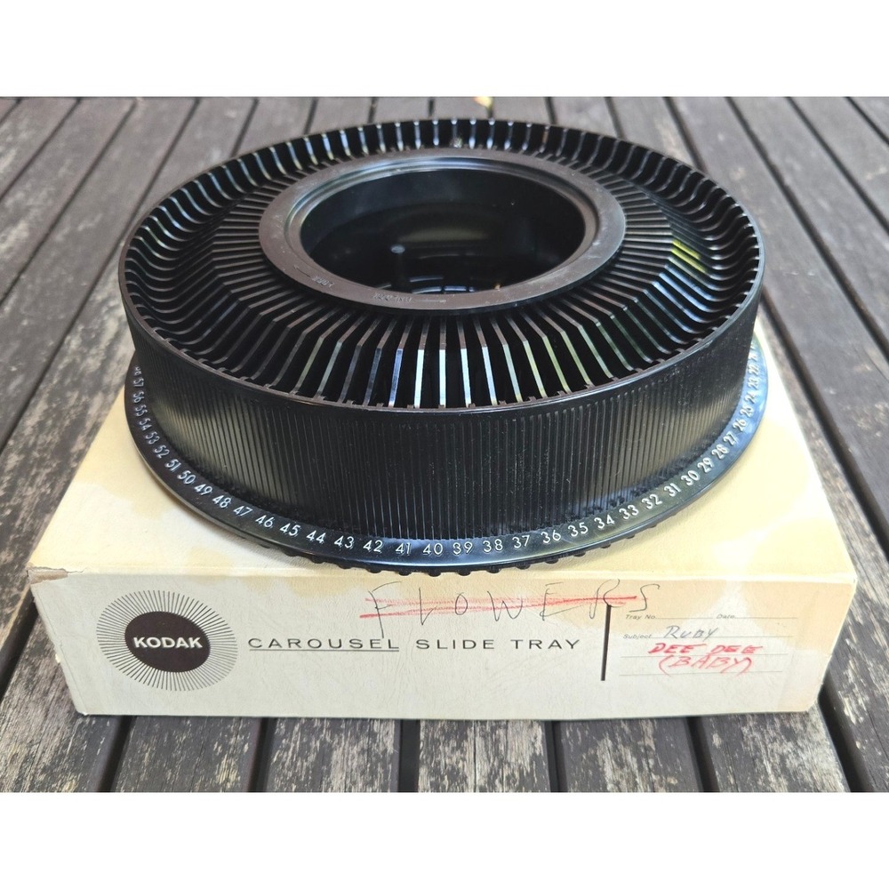 Vintage Kodak Carousel Slide Tray 80 Capacity Projector Tray with Box